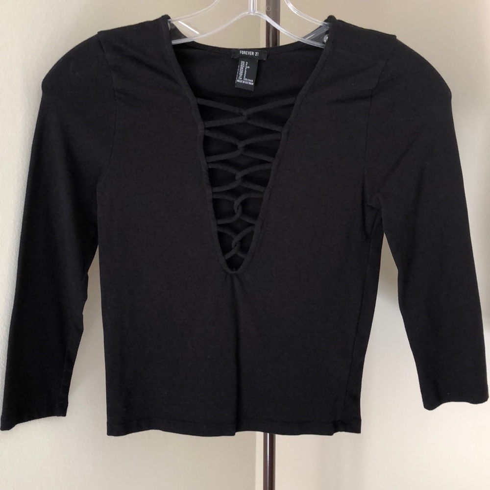 Black Forever 21 Shirt - Picture 2 of 3